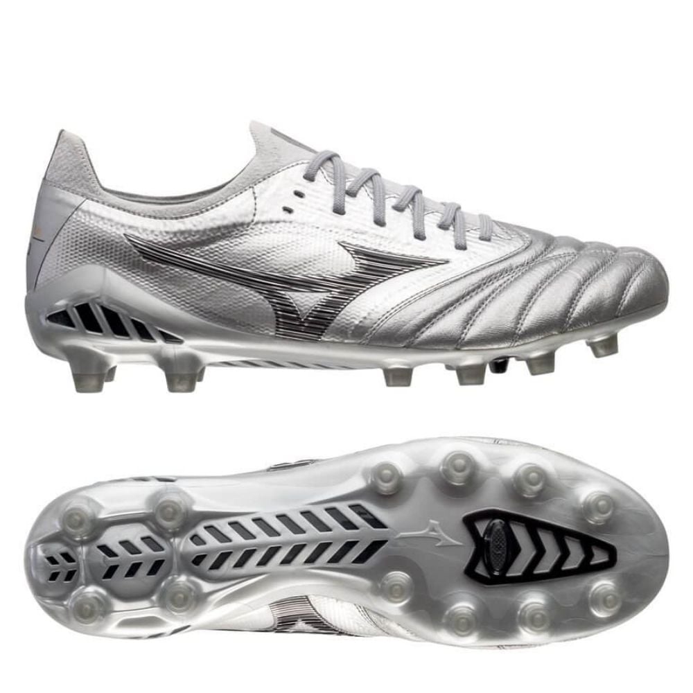 Mizuno Morelia Neo III Made in Japan FG DNA - Silver/Black